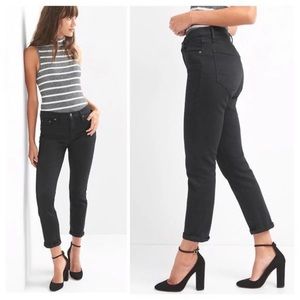 NWT Gap Best Girlfriend Black Denim Jeans